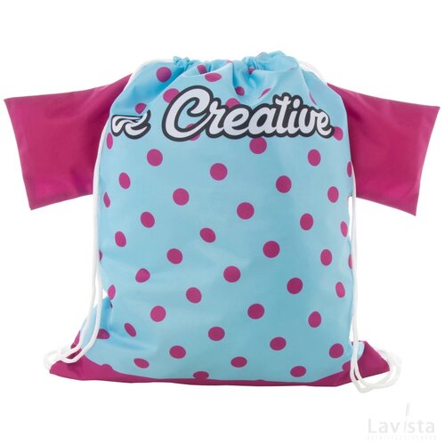 Creadraw T Custom Made Trekkoord Tas Wit
