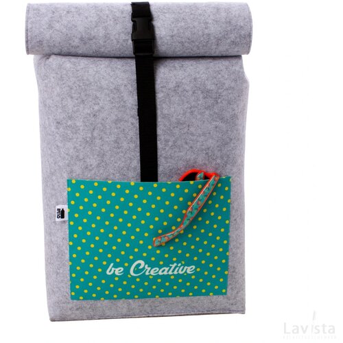 Creafelt Back Custom Made Rugzak Grijs