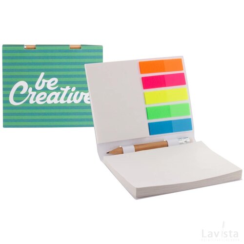 Creastick Combo Plus Custom Made Sticky Notes/ Notitieblok Wit