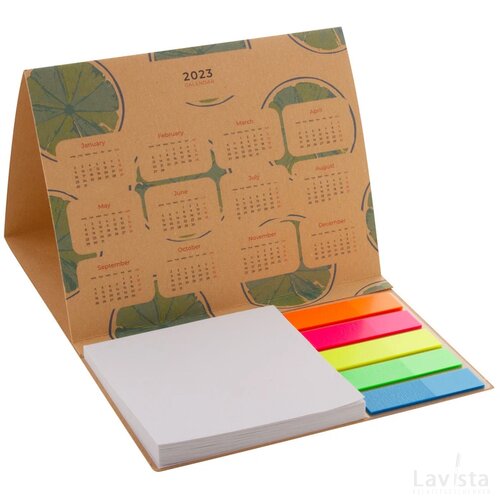 Creastick Combo Date Eco Custom Made Kalender/ Sticky Notes Natuurlijk