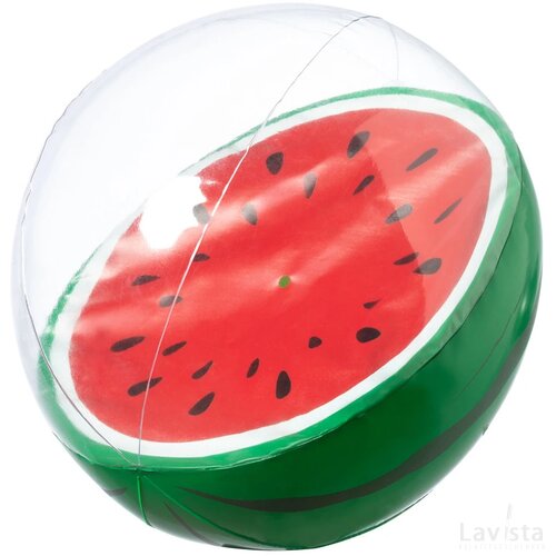 Strandbal met fruitdecoratie (Ø 28 cm) Groen