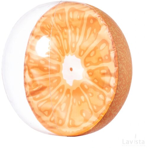 Strandbal met fruitdecoratie (Ø 28 cm) Oranje