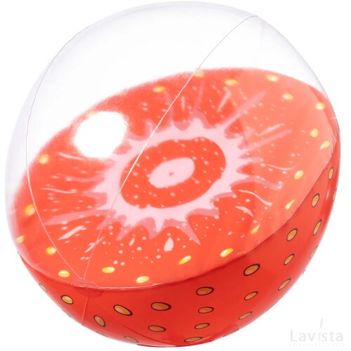 Strandbal met fruitdecoratie (Ø 28 cm) Rood