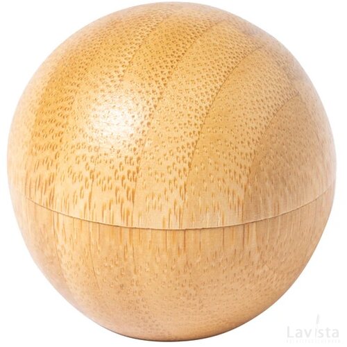 Lippenbalsem in ronde bamboe houder Naturel