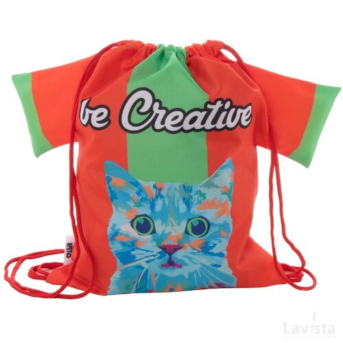 Creadraw T Kids Rpet Custom Made Trekkoord Tas Voor Kinderen Rood
