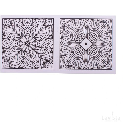 Colobook Custom Made Kleurboekje, Mandala Wit