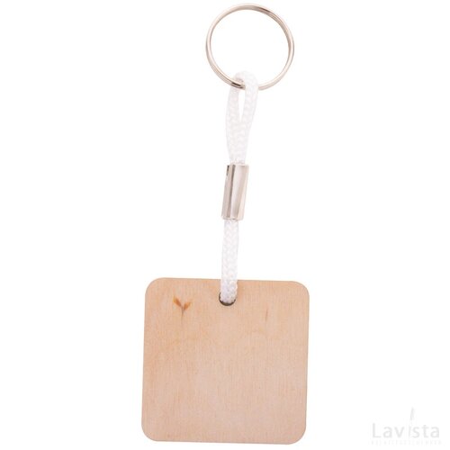 Woody Plus C Custom Made Sleutelhanger Wit