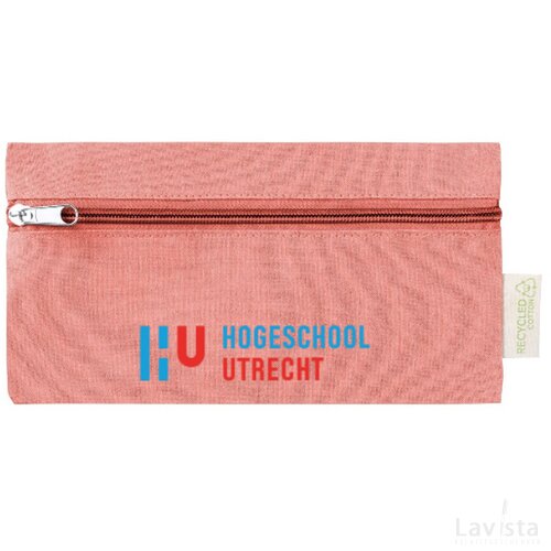 Gerecyclede katoenen etui Rood