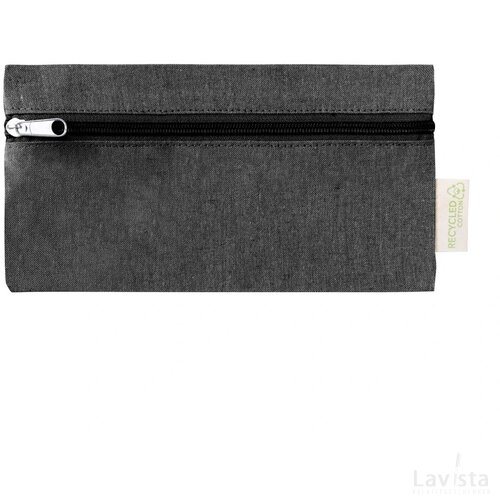 Gerecyclede katoenen etui Zwart
