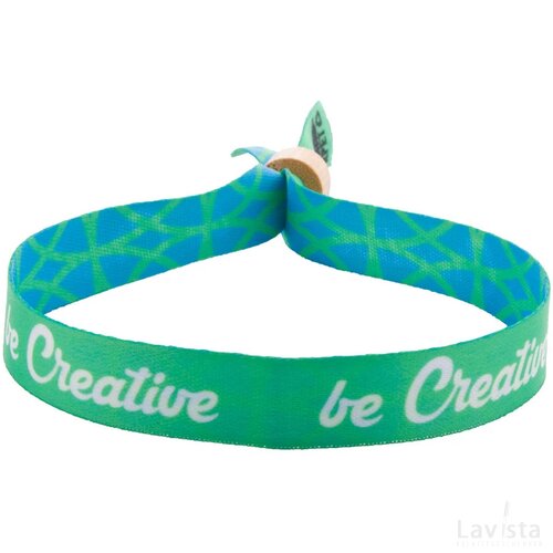 Subowrist Eco Custom Made Rpet-Festivalarmband Natuurlijk