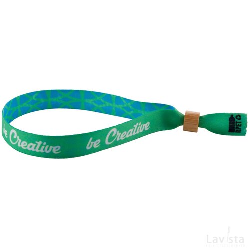 Subowrist Eco Custom Made Rpet-Festivalarmband Natuurlijk