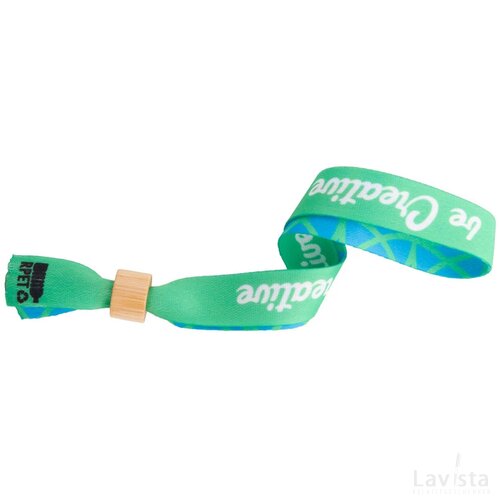 Subowrist Eco Custom Made Rpet-Festivalarmband Natuurlijk