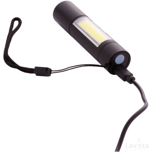 Chargelight Plus Oplaadbare Zaklamp Zwart