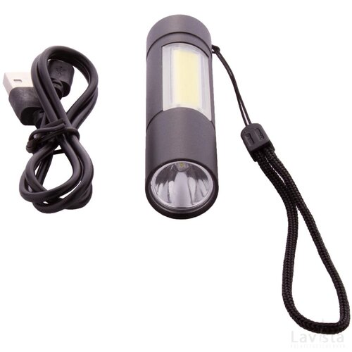 Chargelight Plus Oplaadbare Zaklamp Zwart