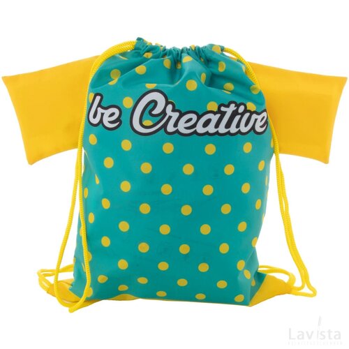 Creadraw T Kids Custom Made Trekkoord Tas Voor Kinderen Geel