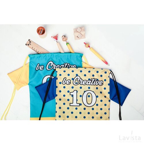 Creadraw T Kids Custom Made Trekkoord Tas Voor Kinderen Geel