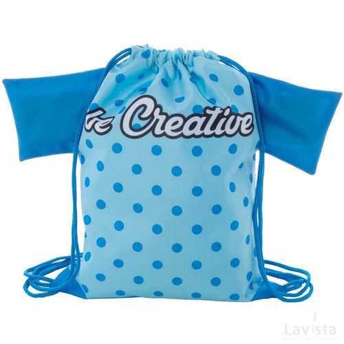 Creadraw T Kids Custom Made Trekkoord Tas Voor Kinderen Blauw
