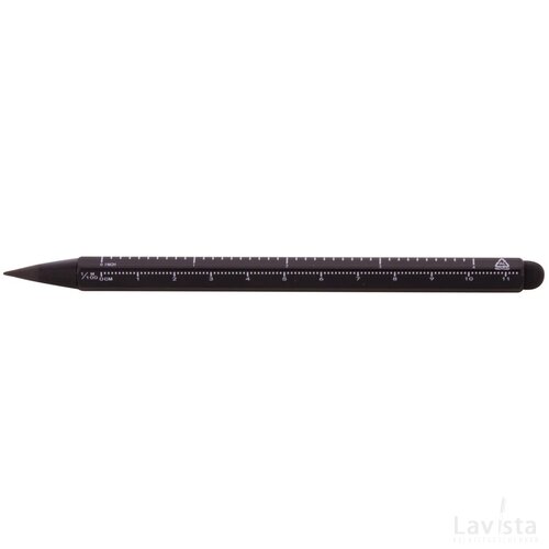 Ruloid Inktloze Pen Met Liniaal Zwart