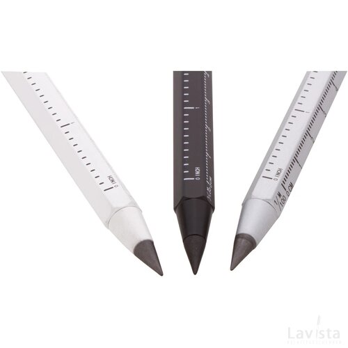 Ruloid Inktloze Pen Met Liniaal Zwart