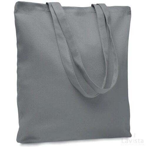 Stevige canvas boodschappentas Rassa coloured grijs