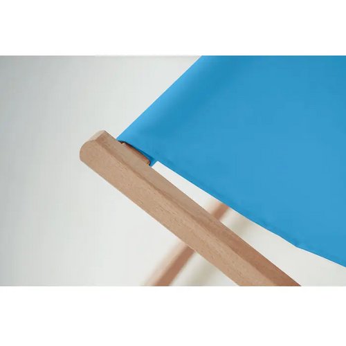 Houten strandstoel Turquoise