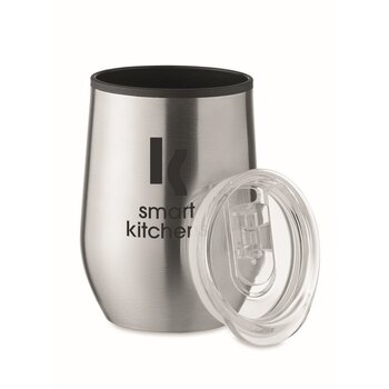 Dubbelwandige reisbeker (350 ml) Zilver