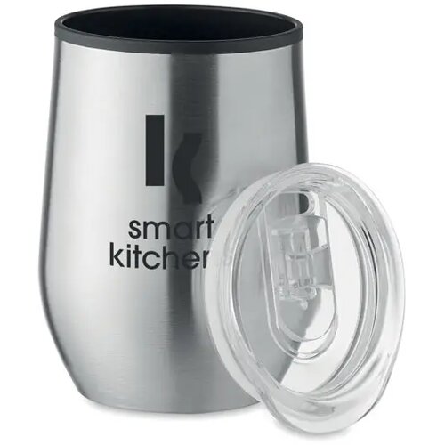 Dubbelwandige reisbeker (350 ml) Zilver