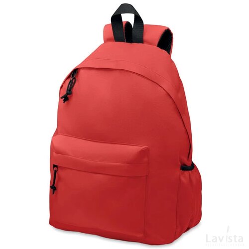 600d rpet polyester rugzak Bapal+ rood