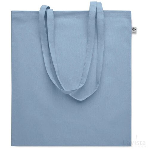 Tas organisch katoen 180 gr/m² Onel hemelsblauw