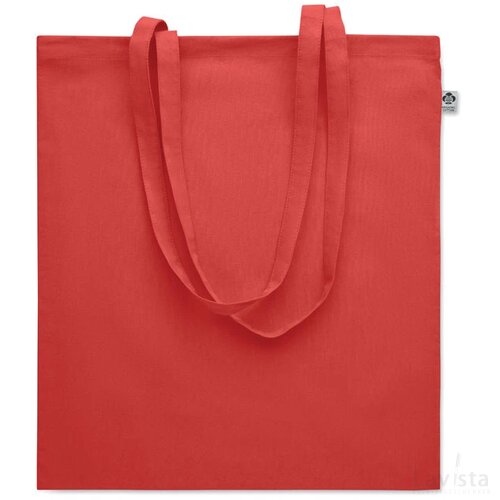 Tas organisch katoen 180 gr/m² Onel rood