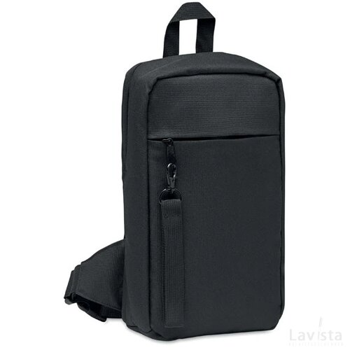 Crossbody tas in 600d rpet Cebag zwart