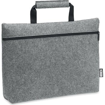 Rpet vilt laptop tas met rits Tapla grijs