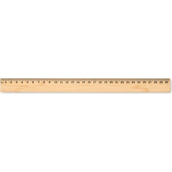 Bamboe liniaal 30cm Baris hout