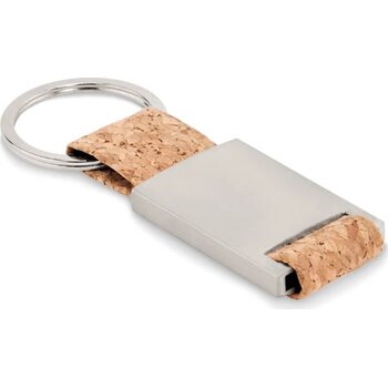 Sleutelhanger met kurk Tech cork beige