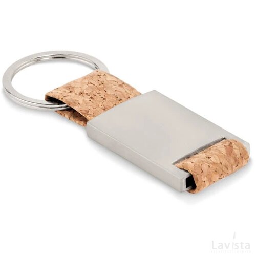 Sleutelhanger met kurk Tech cork beige