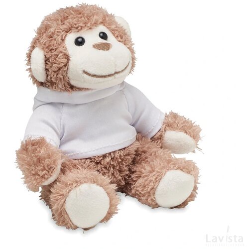 Pluchen aap Lenny wit