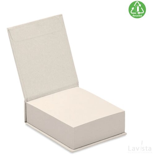 Memoblokje gerecycled melkpak Mito pad wit