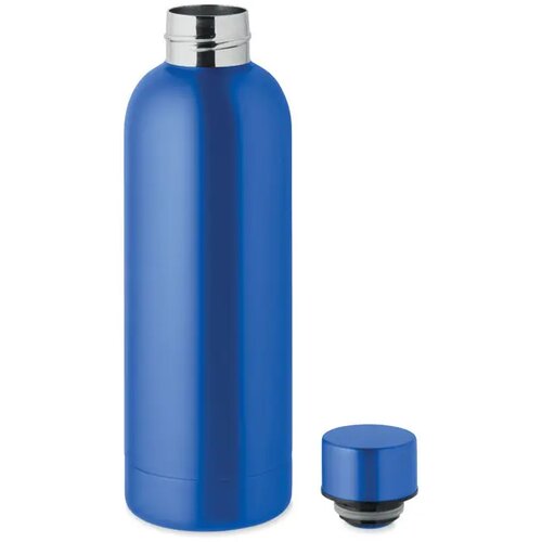 Gerecyclede RVS dubbelwandige fles Blauw 650 ml
