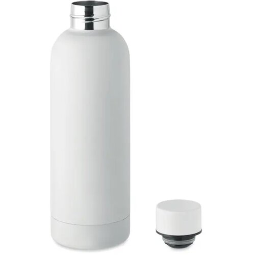 Gerecyclede RVS dubbelwandige fles Wit 650 ml