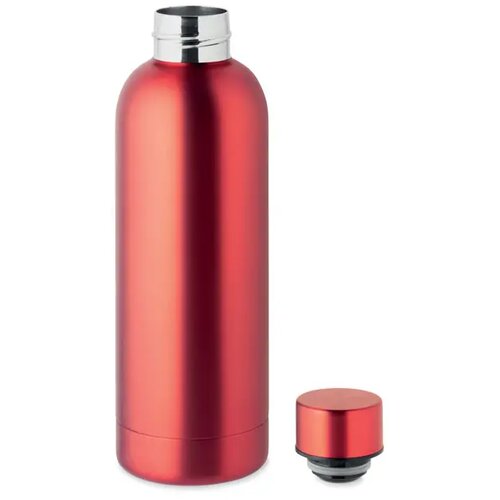 Gerecyclede RVS dubbelwandige fles Rood 650 ml
