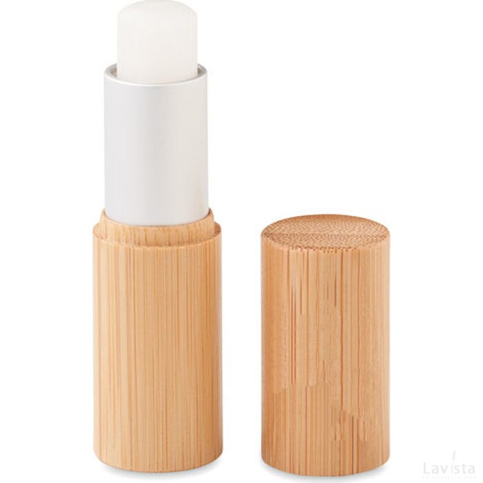 Lippenbalsem in bamboe tube Gloss lux hout