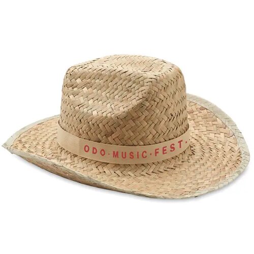 Cowboyhoed van stro Texas beige