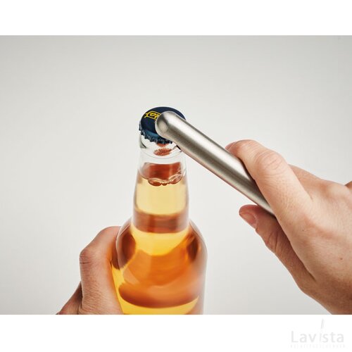 Flesopener en koelelement Zilver