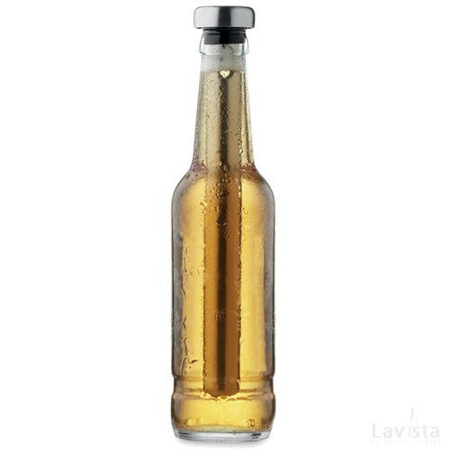 Flesopener en koelelement Zilver