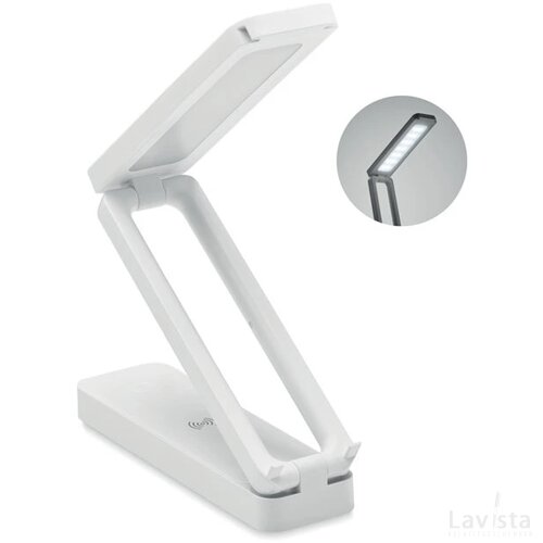 Opvouwbare bureaulamp met lader Wit