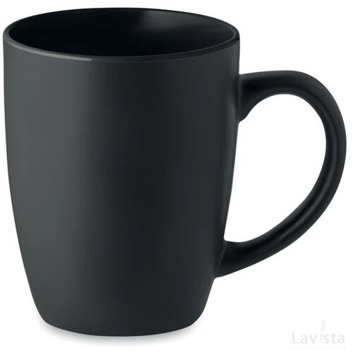 Tweekleurige mok 290 ml Lim zwart