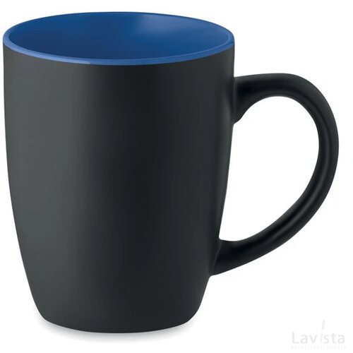 Tweekleurige mok 290 ml Lim royal blauw