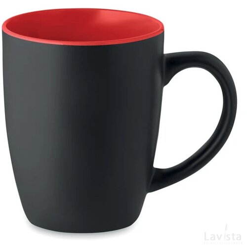 Tweekleurige mok 290 ml Lim rood