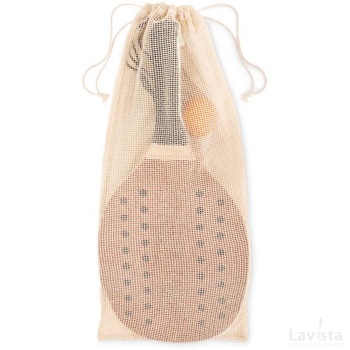 Houten strandtennis set Bruin