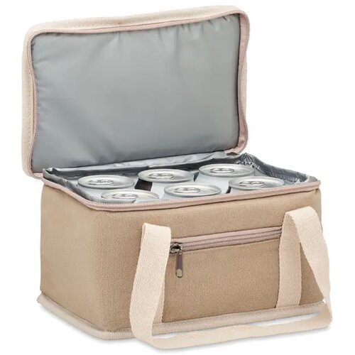 Koeltas 6 blikjes 320gr/m² Kecil beige